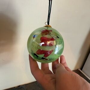 Vintage Santa Golf ⛳️ Ornament with box